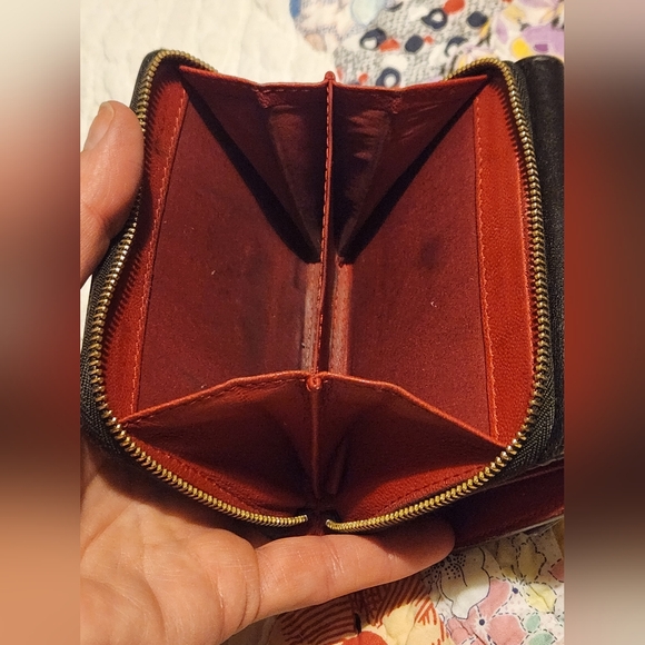 CELINE Logo Leather Trifold Wallet/9X2033 - Picture 12 of 15